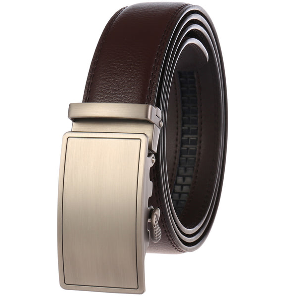 Luxury Brand Designer Belt With G-type Metal Automatic Buckle For Men's-Unique and Classy - Gold