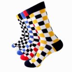 Men's Plain Five Color 5pk Assorted Bundle Soft Elastic Colorful Socks - Amedeo Exclusive