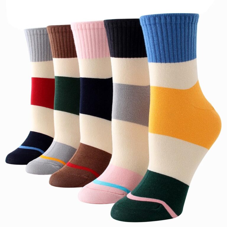 Men's Plain Five Color 5pk Assorted Bundle Soft Elastic Colorful Socks - Amedeo Exclusive