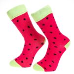 Pink Printed-European Made - Egyptian Cotton Socks - Premium Cotton Fun socks with Soft Elastic - Celino Corp.