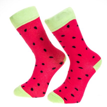 Pink Printed-European Made - Egyptian Cotton Socks - Premium Cotton Fun socks with Soft Elastic - Celino Corp.