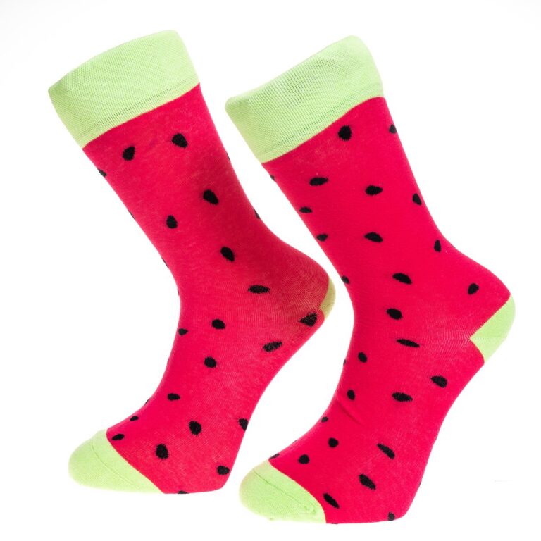 Pink Printed-European Made - Egyptian Cotton Socks - Premium Cotton Fun socks with Soft Elastic - Celino Corp.
