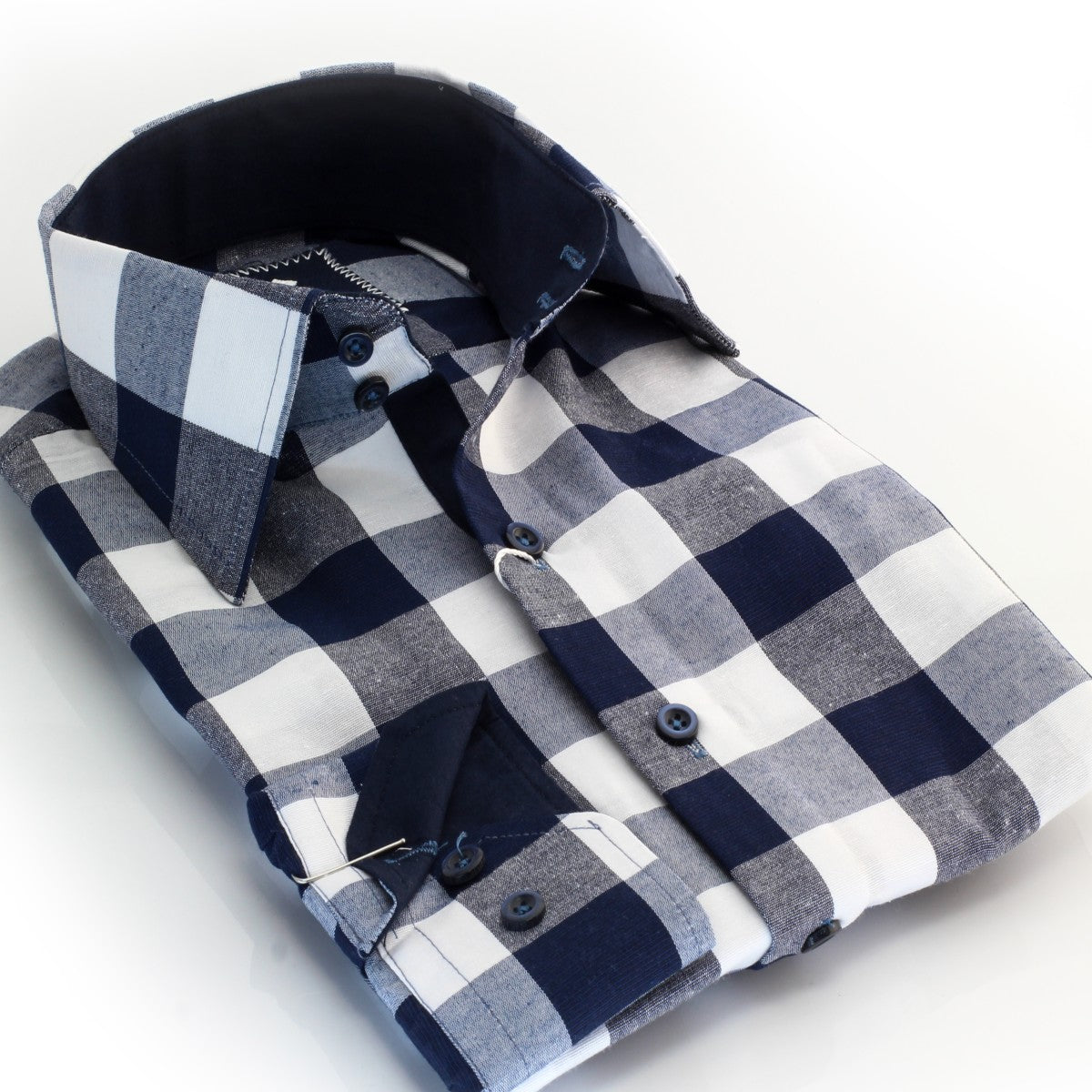 CEBD002b_2_1 White Checked Multicolor Pattern Mens Slim Fit Designer Dress Shirt - tailored Cotton Shirts for Work - Image 1