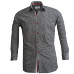 Black & White Mens Slim Fit Designer Dress Shirt - tailored Cotton Shirts for Work and Casual Wear - Celino Corp.