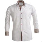 Multicolor Pattern Mens Slim Fit Designer Dress Shirt - tailored Cotton Shirts for Work