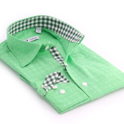 Mens Slim Fit Designer Dress Shirt - tailored Cotton Shirts for Work