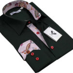 Pattern Mens Slim Fit Designer Dress Shirt - tailored Cotton Shirts for Work