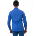 Blue inside different Slim Fit Designer Dress Shirt - tailored Cotton Shirts for Work - Image 5