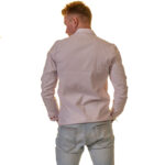 Pink Multicolor Pattern Mens Slim Fit Designer Dress Shirt - tailored Cotton Shirts for Work - Celino Corp.
