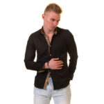 Multicolor Pattern Mens Slim Fit Designer Dress Shirt - tailored Cotton Shirts for Work - Image 4