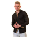 Multicolor Pattern Mens Slim Fit Designer Dress Shirt - tailored Cotton Shirts for Work - Image 3