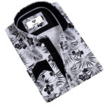 Multicolor Pattern Mens Slim Fit Designer Dress Shirt - tailored Cotton Shirts for Work