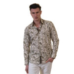 Floral Mens Slim Fit Designer Dress Shirt - tailored Cotton Shirts for Work - Image 5