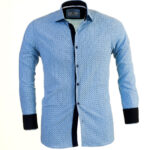 Multicolor Mens Slim Fit Designer Dress Shirt - tailored Cotton Shirts for Work - Image 2