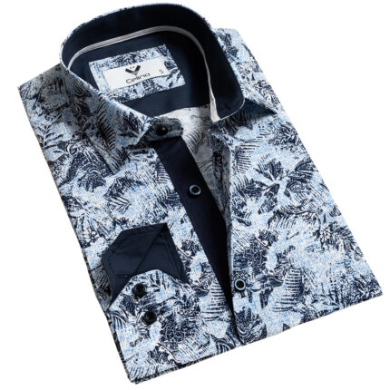 Multicolor Mens Slim Fit Designer Dress Shirt - tailored Cotton Shirts for Work