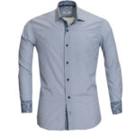 Multicolor Mens Slim Fit Designer Dress Shirt - tailored Cotton Shirts for Work - Image 2