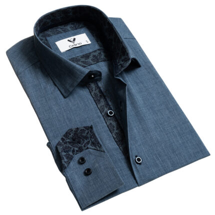 Multicolor Mens Slim Fit Designer Dress Shirt - tailored Cotton Shirts for Work