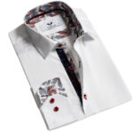 Multicolor Mens Slim Fit Designer Dress Shirt - tailored Cotton Shirts for Work