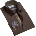Celino Men's Slim Fit Designer Dress Shirt for Formal or Casual Made in Europe