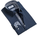 Multicolor Pattern Mens Slim Fit Designer Dress Shirt - tailored Cotton Shirts for Work