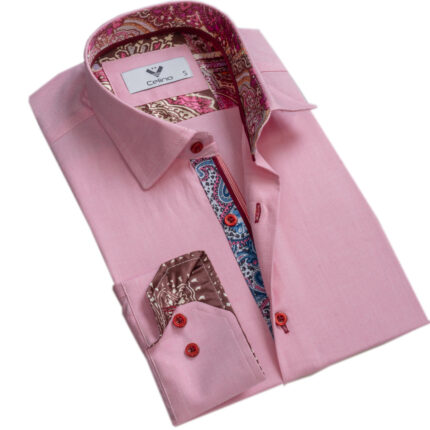 Mens Slim Fit Designer Dress Shirt - tailored Cotton Shirts for Work