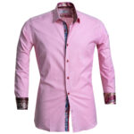 Mens Slim Fit Designer Dress Shirt - tailored Cotton Shirts for Work - Image 2