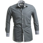 Mens Slim Fit Designer Dress Shirt - tailored Cotton Shirts for Work - Image 2