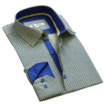 Mens Slim Fit Designer Dress Shirt - tailored Cotton Shirts for Work and Casual Wear