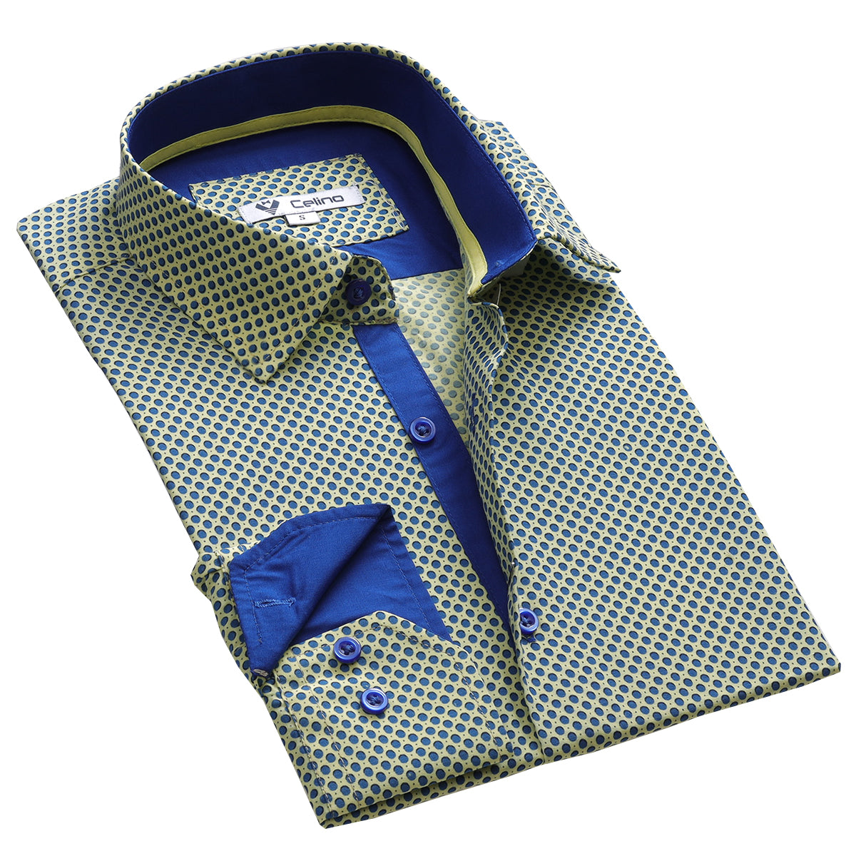 CEBD8353_2 Mens Slim Fit Designer Dress Shirt - tailored Cotton Shirts for Work and Casual Wear - Image 1