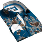Mens Slim Fit Designer Dress Shirt - tailored Cotton Shirts for Work