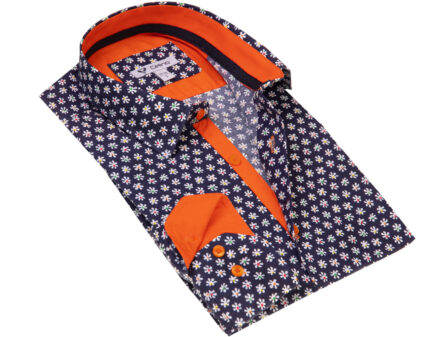 Mens Slim Fit Designer Dress Shirt - tailored Cotton Shirts for Work
