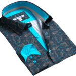 Mens Slim Fit Designer Dress Shirt - tailored Cotton Shirts for Work and Casual Wear