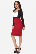 Ladies Fashion Clothes Long Sleeve V-Neck Sexy Modern Womens Official Dress - Celino Corp.