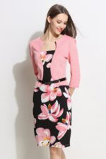 Celino Ladies Sleeveless V-Neck Polka Dot Printed Black Mini Dresses - Image 4