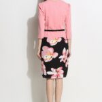 Celino Ladies Sleeveless V-Neck Polka Dot Printed Black Mini Dresses