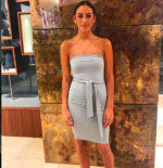 Celino Women's Cocktail Party Kookai Oakley Gray Strapless Mini Dress - Image 2