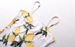 Celino Women's summer White Lemon Print Sleeveless Sexy Mini Slip Dress - Celino Corp.