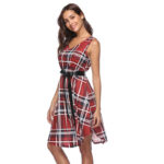 Celino Women's Sexy Red Sleeveless V Neck Short Dress - Celino Corp.