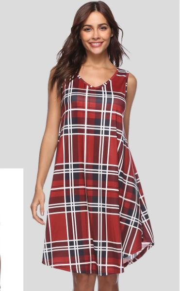 Celino Women's Sexy Red Sleeveless V Neck Short Dress - Celino Corp.