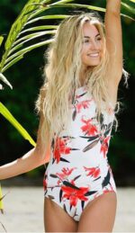 Celino Women's Sexy Red Floral Bathing Suit Swimwear Fashionable Bikini's - Celino Corp.