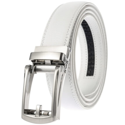 Celino Adjustable Ratchet Slide Buckle 100% Leather Belt for Men Made in Europe