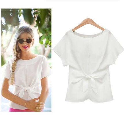 White Women's Long Sleeve  Black Casual V-Neck Floral Printing T-Shirt Tops