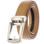 Celino Adjustable Ratchet Slide Buckle 100% Leather Belt for Men Made in Europe