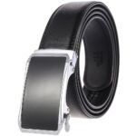 Celino Automatic 100% Leather Belt Adjustable Ratchet Slide Buckle for Men