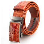 Celino Tan 100% Leather Belt Adjustable Ratchet Slide Buckle One Size Fits All - Celino Corp.