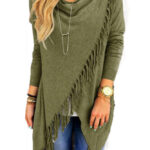Green Women's Long Sleeve  Black Casual V-Neck Floral Printing T-Shirt Tops