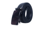 Celino Black 100% Leather Belt Adjustable Ratchet Slide Buckle One Size Fits All - Celino Corp.