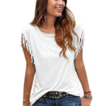 Women's Multicolor Half Sleeve Casual V-Neck Floral Printing T-Shirt Tops