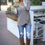 Women's Multicolor Half Sleeve Casual V-Neck Floral Printing T-Shirt Tops
