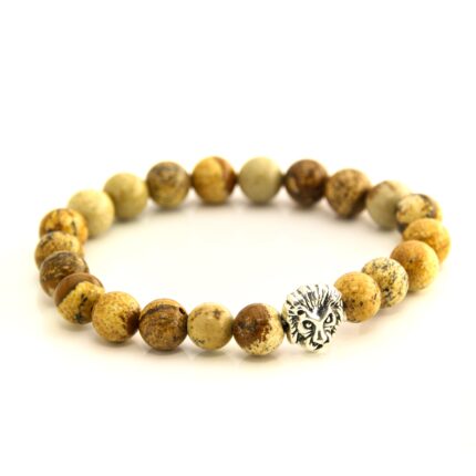 Stone Beads Bracelet Men Women Unisex Wristband Gold Wealth and Good Luck Women Bracelet